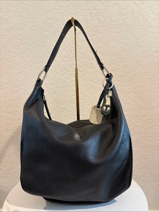 Furla Handbags - Black Leather Hobo Bag — Bag Charm Included